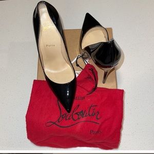 Christian Louboutin -So Kate -Red Bottoms - Black